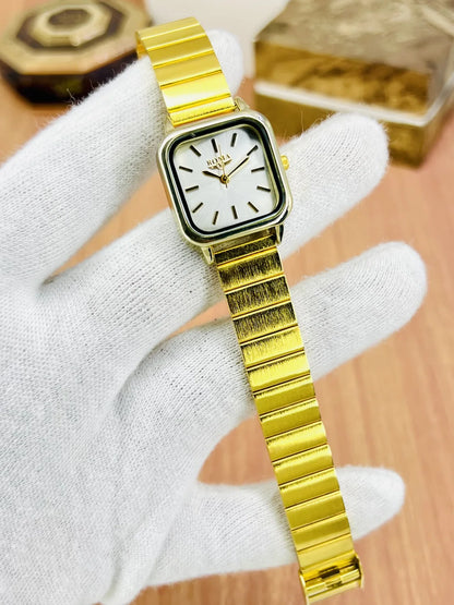 Watch For Girls Premium Gold Square Watch