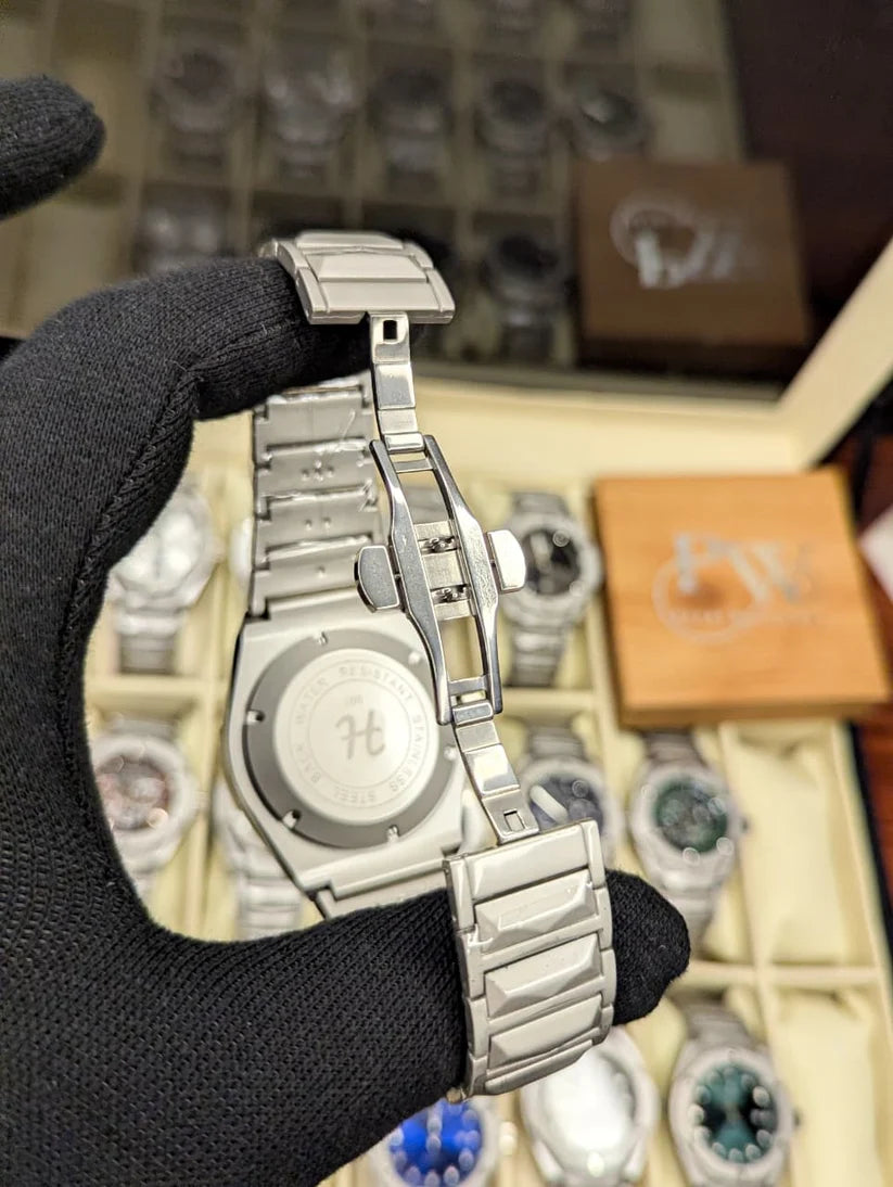Diamond Cut Skeleton Men's Watch