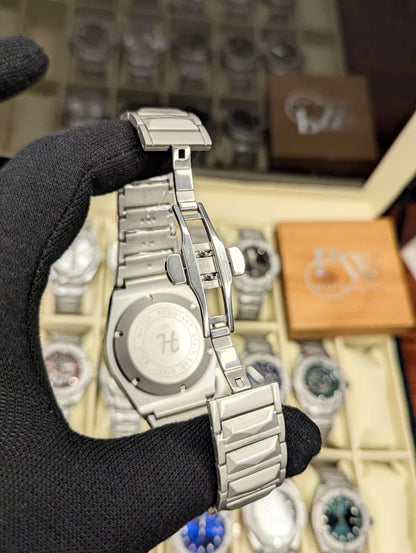 Diamond Cut Skeleton Men's Watch